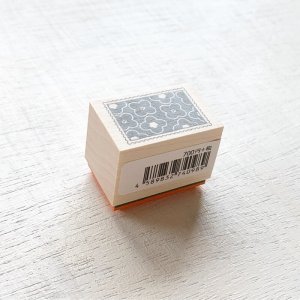 画像1: オリジナルスタンプ(はんこ):フラワー柄の切手