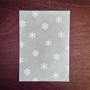 画像1: トレーシングペーパー便せん　雪柄　5枚入