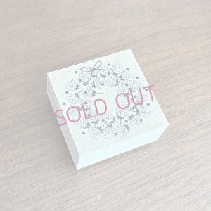 画像1: オリジナルスタンプ(はんこ):つぼみ花かんむり柄