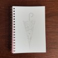 画像1: オリジナルminiノート　表紙:傘　中紙40種x1枚入　 (1)