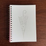 オリジナルminiノート　表紙:傘　中紙40種x1枚入　