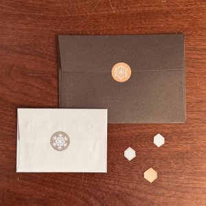 画像5: 雪模様シール　シルバー