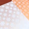 画像4: 雪模様シール　シルバー (4)