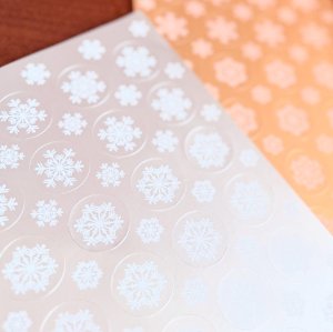 画像4: 雪模様シール　シルバー