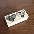 画像1: オリジナルスタンプ(はんこ): ペアハート柄　Lサイズ (1)