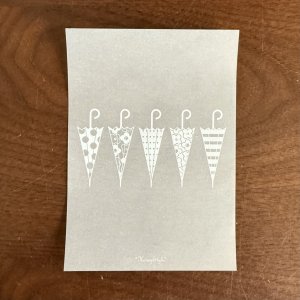 画像1: トレーシングペーパー便せん　傘柄　5枚入