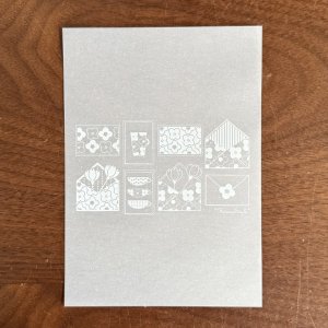 画像1: トレーシングペーパー便せん　お手紙柄　5枚入