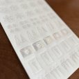 画像2: 箔押し加工トレーシングシール　リース雪ツリー　プリズム (2)