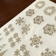 画像3: 箔押し加工トレーシングシール　リース雪ツリー　パールゴールド (3)