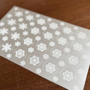 画像2: 雪模様シール　シルバー