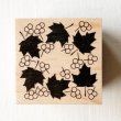 画像2: オリジナルスタンプ(はんこ):メープルリーフと実リース柄 (2)