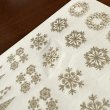 画像3: 箔押し加工トレーシングシール　リース雪ツリー　パールゴールド (3)